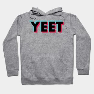 Yeet Glitch Black Hoodie